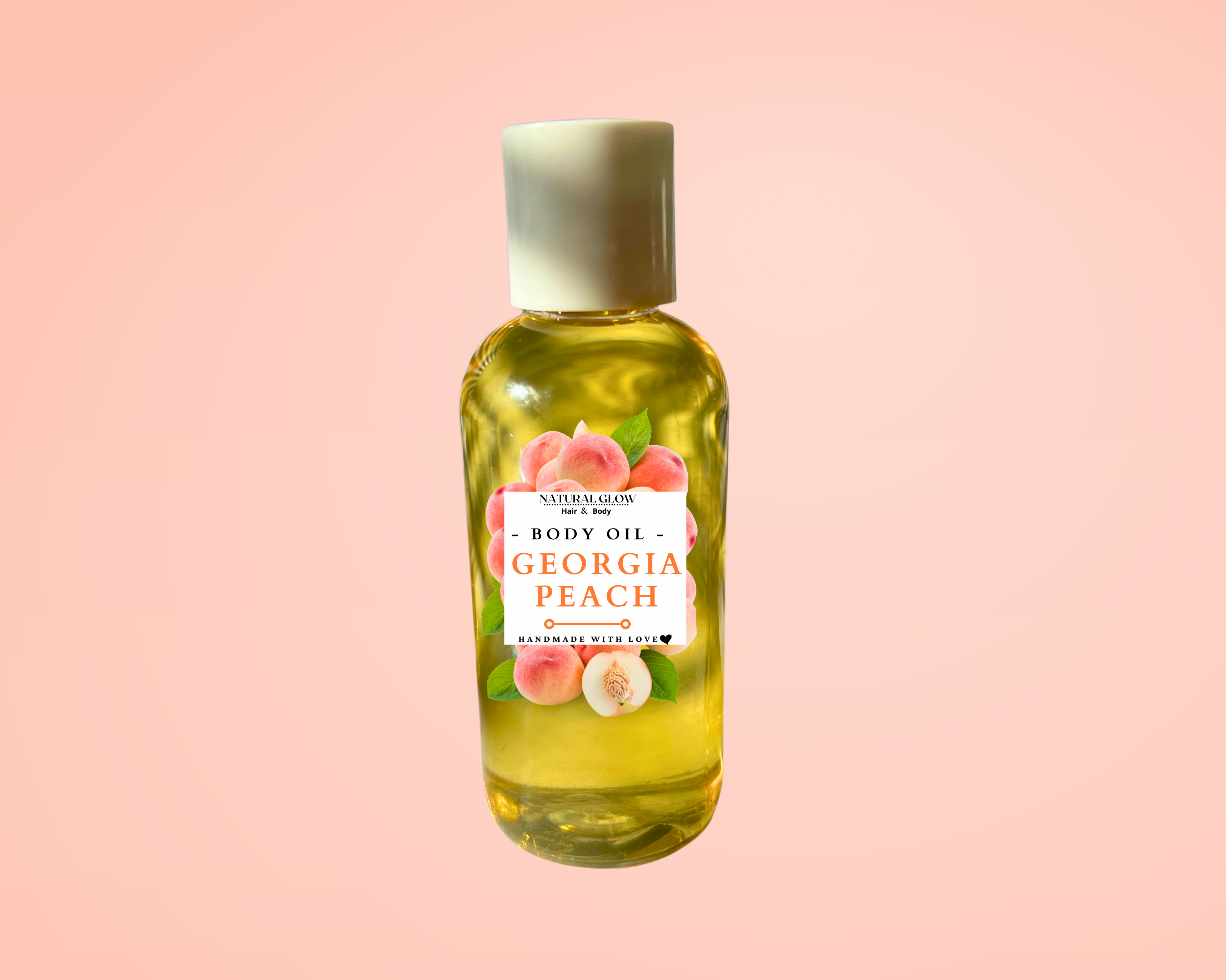 Georgia Peach Body Oil – Natural Glow Hair & Body