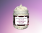Black Raspberry Sugar whipped body butter by Natural Glow Hair & Body in jar with rich moisturizing shea butter blend