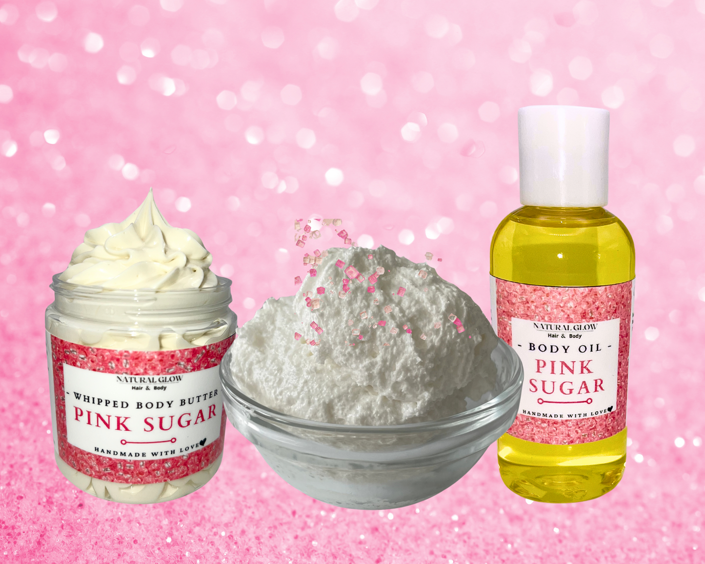 Pink sugar skincare set