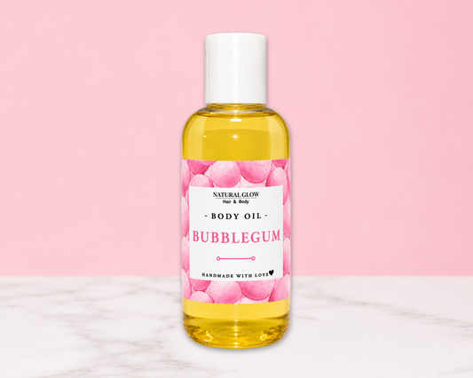 bubblegum moisturizing body oil by Natural Glow Hair & Body