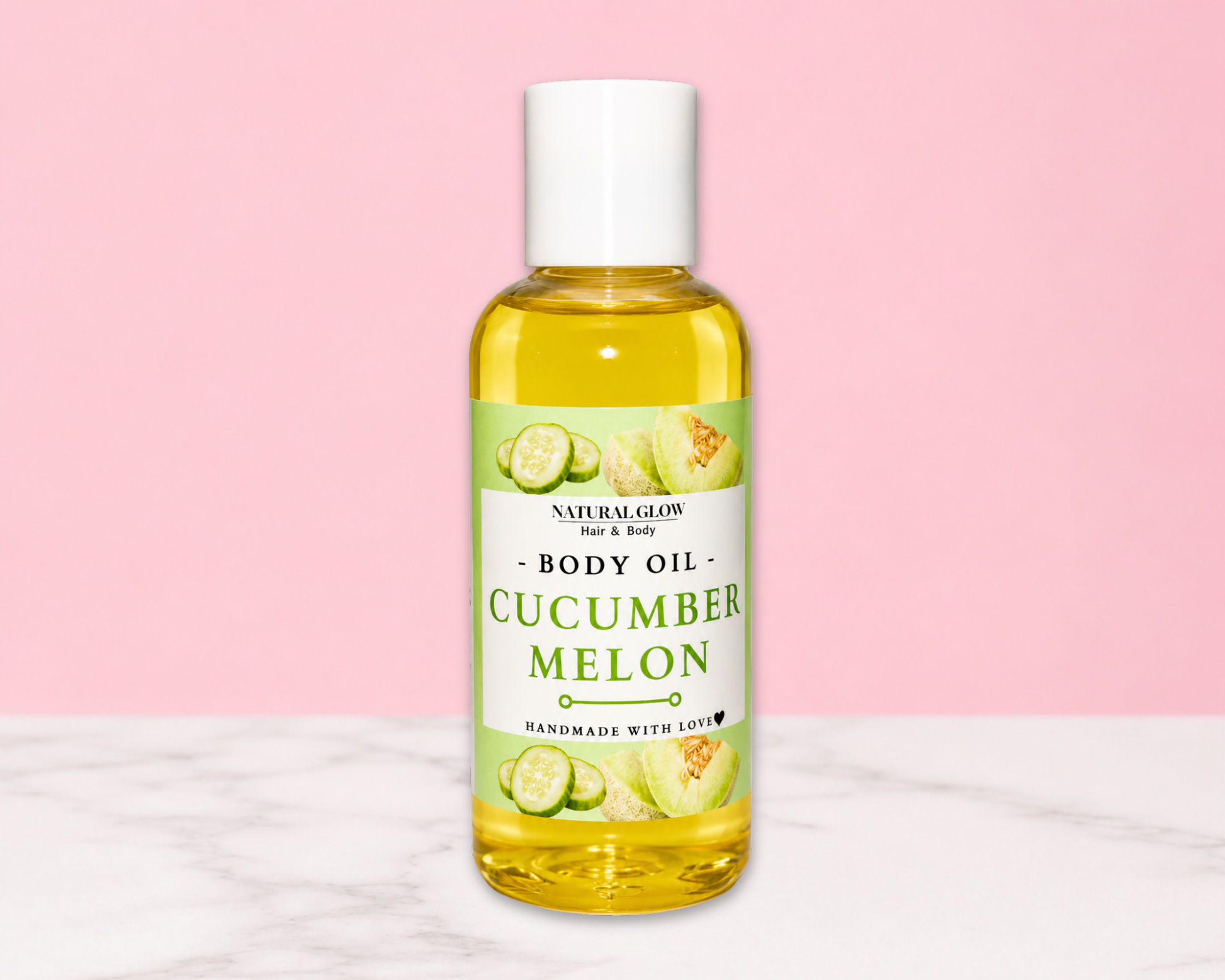cucumber melon moisturizing body oil by Natural Glow Hair & Body