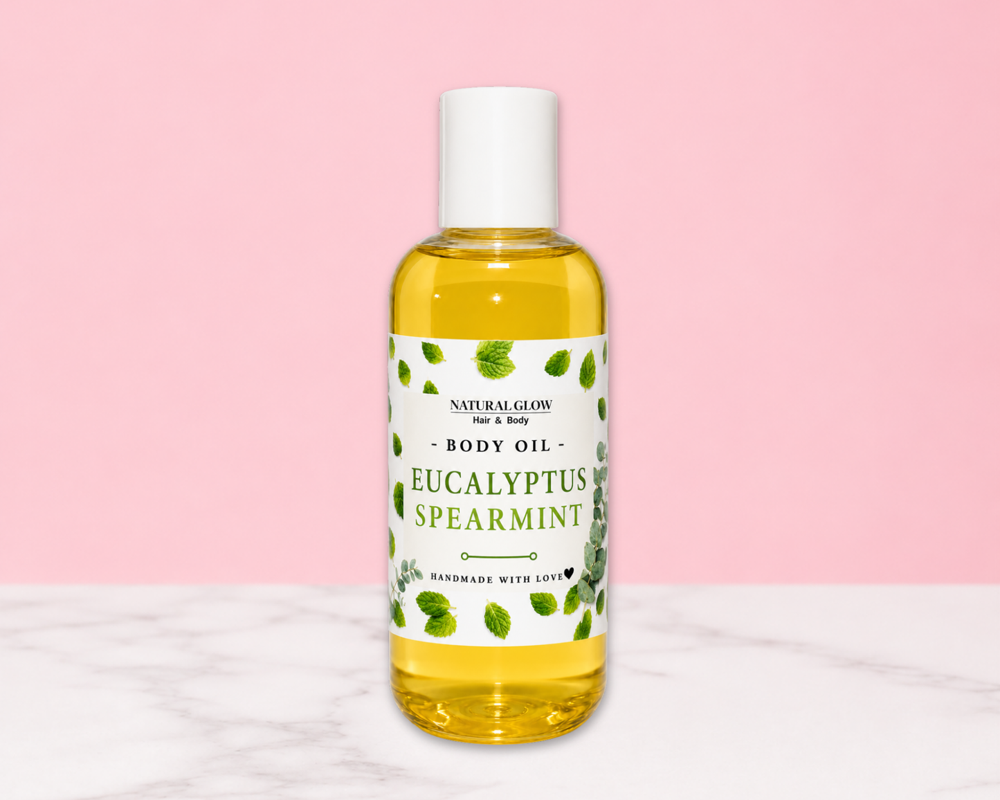 eucalyptus and spearmint moisturizing body oil by Natural Glow Hair & Body
