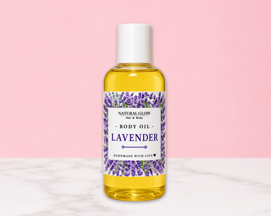 lavender moisturizing body oil by Natural Glow Hair & Body