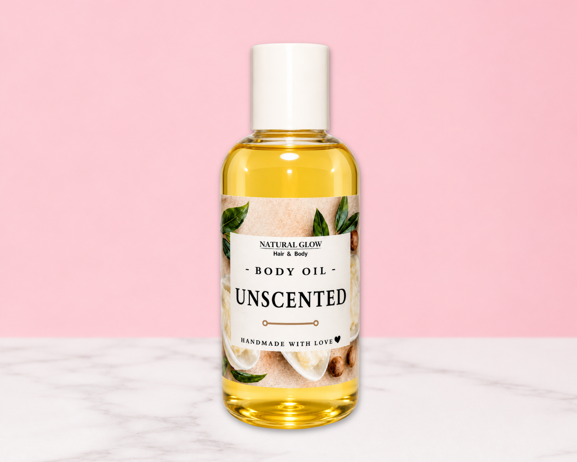 unscented moisturizing body oil by Natural Glow Hair & Body