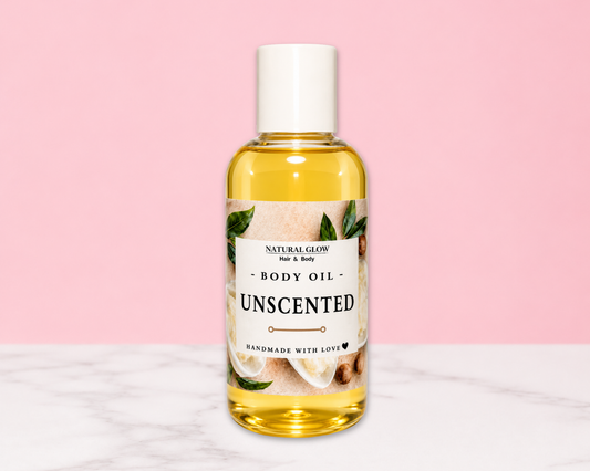 unscented moisturizing body oil by Natural Glow Hair & Body