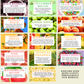 Fruity scent guide collage by Natural Glow Hair & Body featuring fruit inspired whipped body butter scents with descriptions including peach, mango, pineapple, berry, and citrus blends