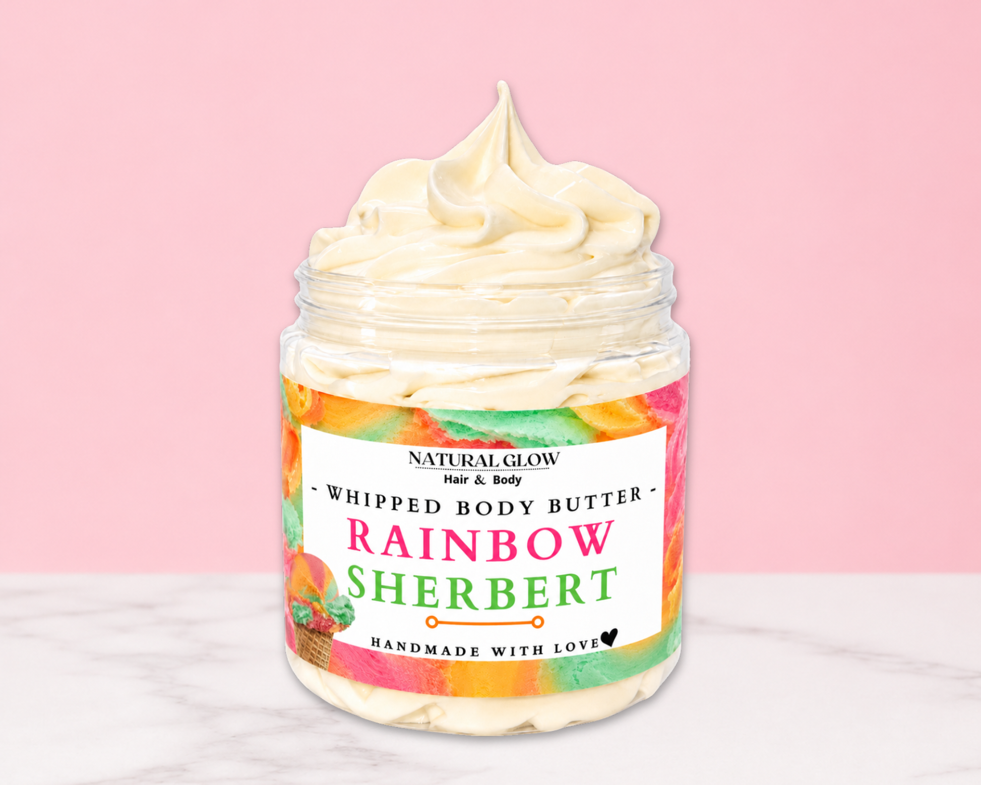 rainbow sherbert whipped body butter