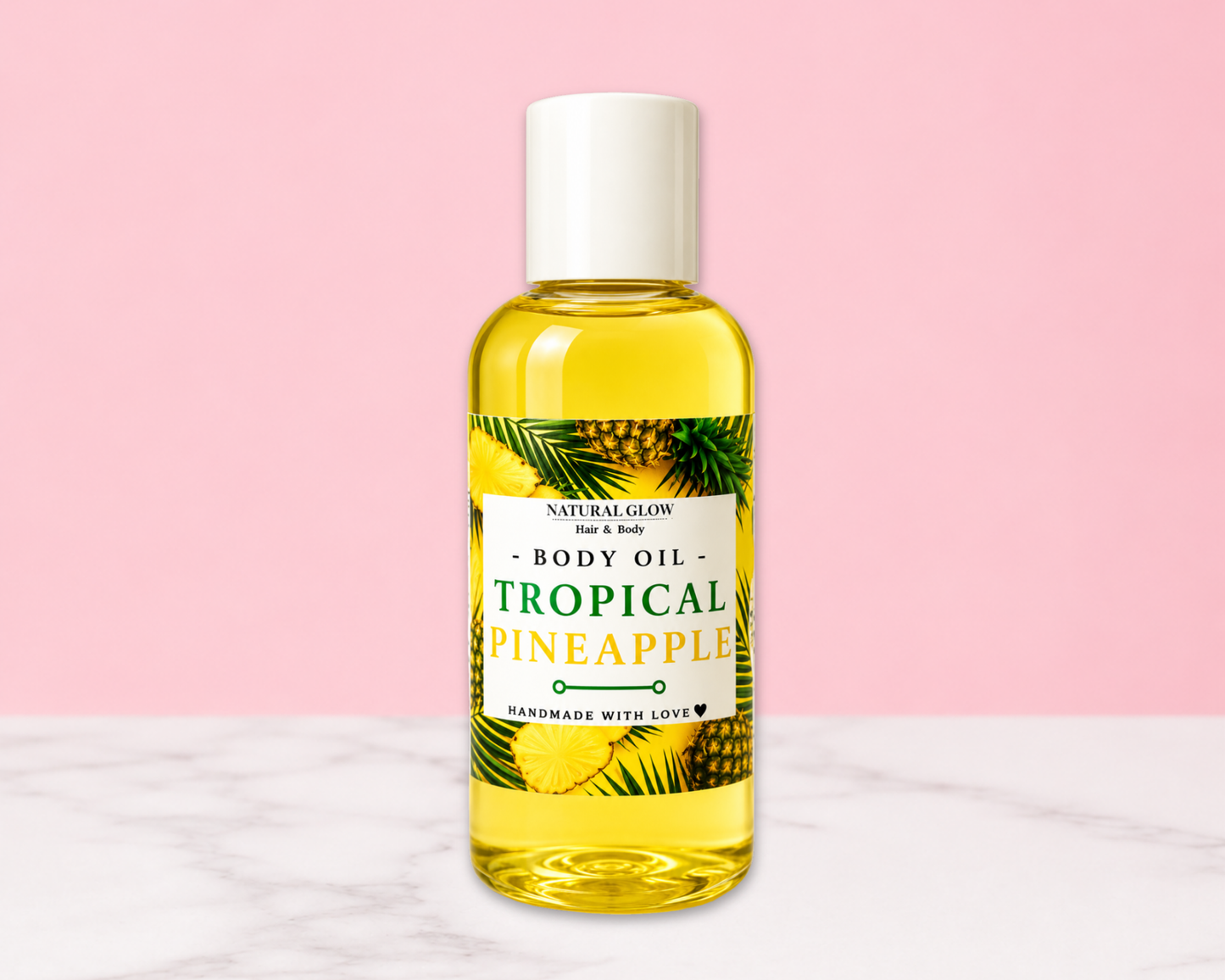 tropical pineapple moisturizing body oil by Natural Glow Hair & Body